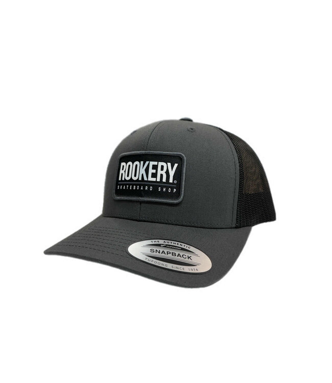 ROOKERY ROOKERY - CORPO RECTANGLE TRUCKER CAP (CHARCOAL/BLACK)