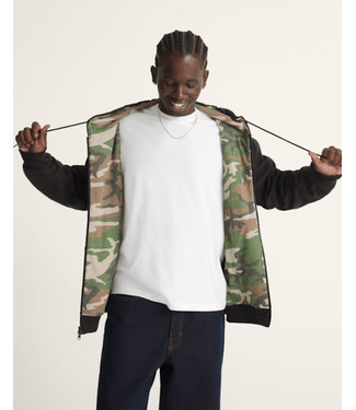 VANS VANS - DOVER THERMAL LINED ZIP HOODIE (BLACK/ CAMO)