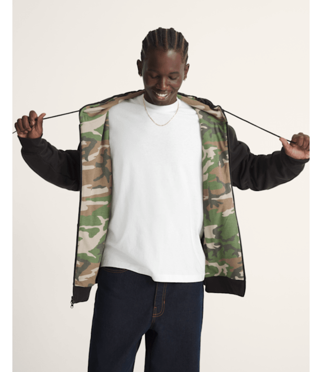 VANS VANS - DOVER CAPUCHE ZIP DOUBLURE THERMALE (NOIR/CAMO)