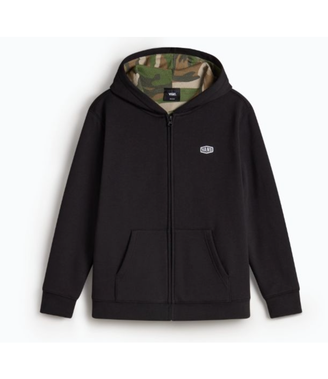 VANS VANS - DOVER THERMAL LINED KID ZIP HOODIE (BLACK/ CAMO)
