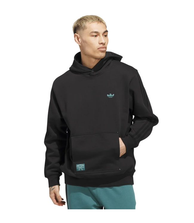 ADIDAS ADIDAS - SHMOOFOIL HEAVYWEIGHT HOODIE (BLACK)