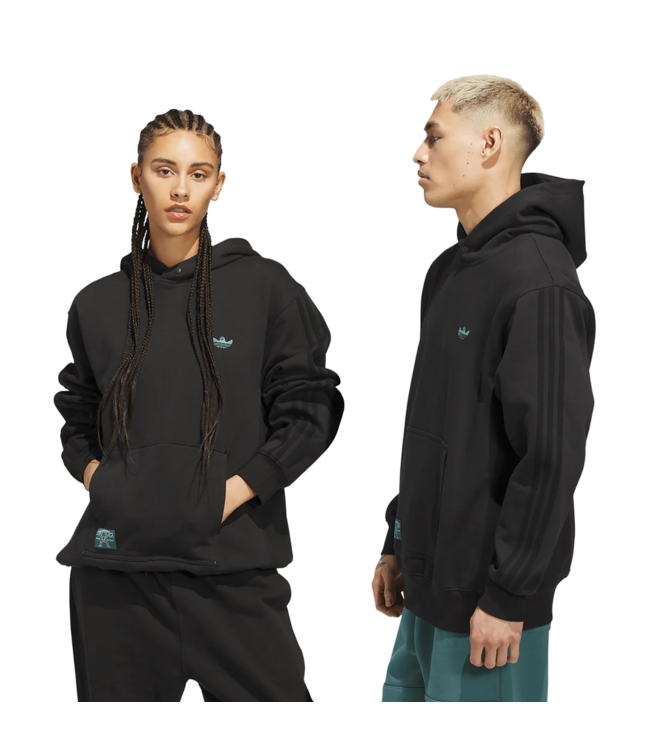 ADIDAS ADIDAS - SHMOOFOIL HEAVYWEIGHT HOODIE (BLACK)