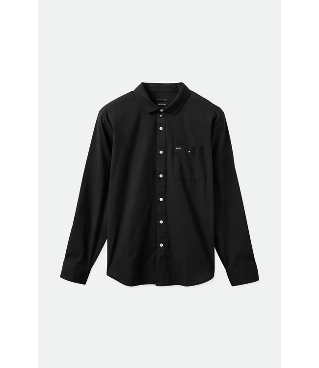 BRIXTON BRIXTON - CHARTER L/S WOVEN (BLACK)