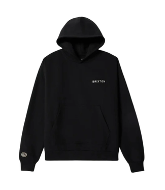 BRIXTON BRIXTON - EMBROIDERED HEAVY WEIGHT HODIE (BLACK)