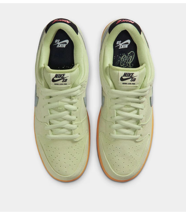 NIKE SB NIKE SB - DUNK LOW PRO PRM (CITRON LIQUIDE LT./GRIS LOUP)