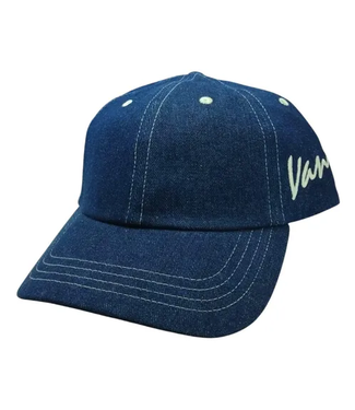 VANS VANS - CLASSIC SCRIPT CURVED BILL STRAPBACK (DARK DENIM)