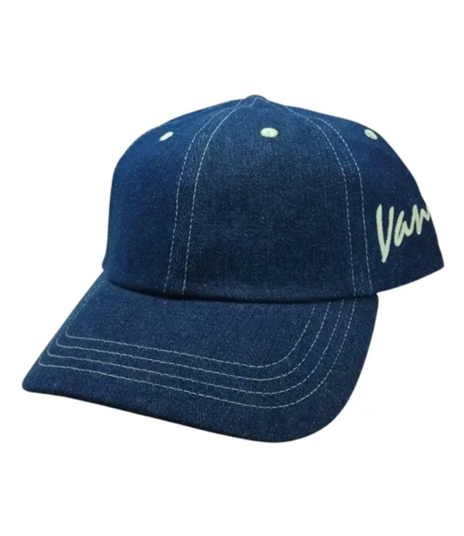 VANS VANS - CLASSIC SCRIPT CURVED BILL STRAPBACK (DARK DENIM)
