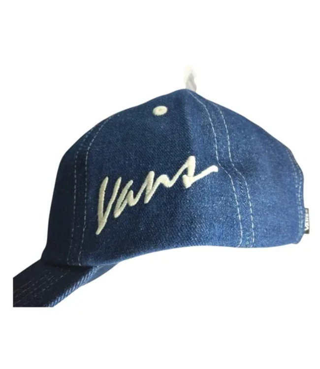 VANS VANS - CLASSIC SCRIPT CURVED BILL STRAPBACK (DARK DENIM)
