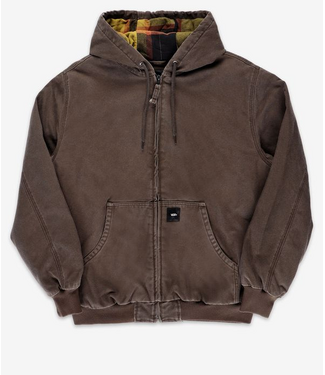 VANS VANS - ELI WORKWEAR CANVAS JACKET (COAL BROWN)