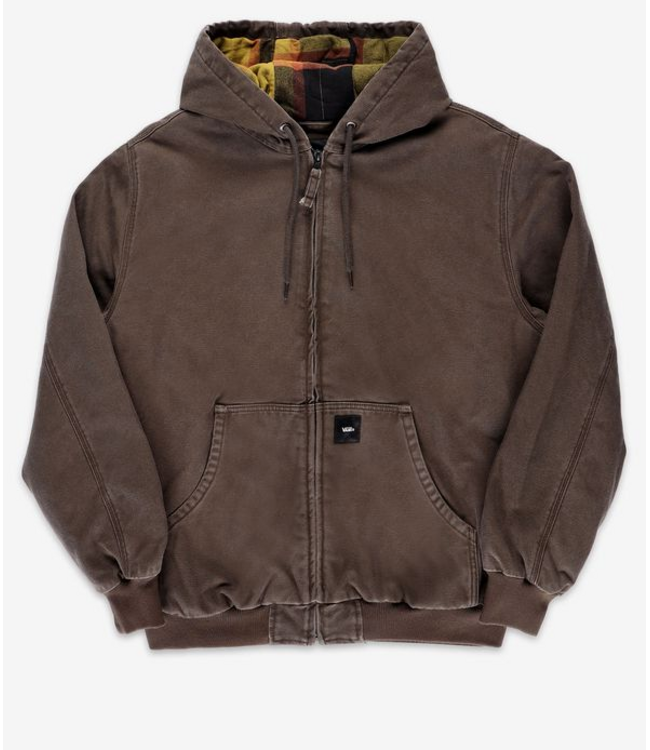 VANS VANS - ELI WORKWEAR CANVAS JACKET (COAL BROWN)