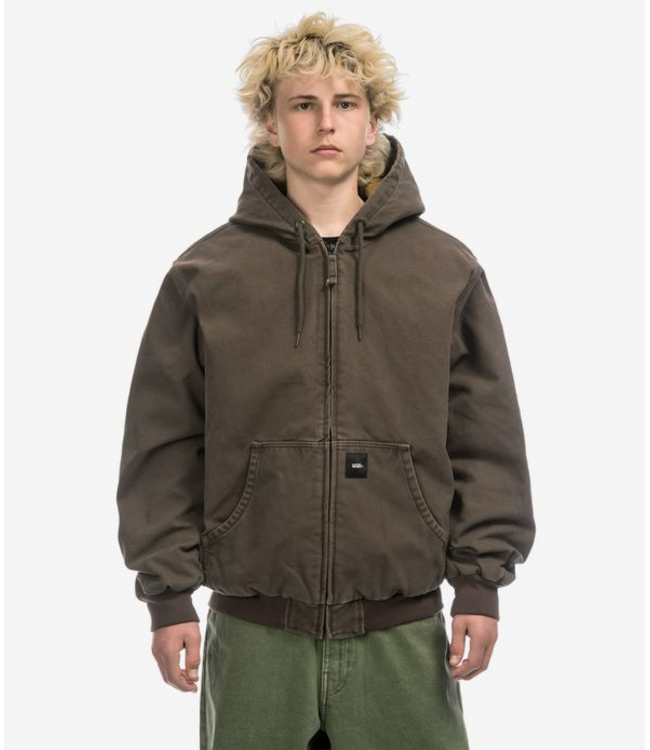 VANS VANS - ELI WORKWEAR CANVAS JACKET (COAL BROWN)