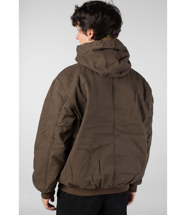 VANS VANS - ELI WORKWEAR CANVAS JACKET (COAL BROWN)