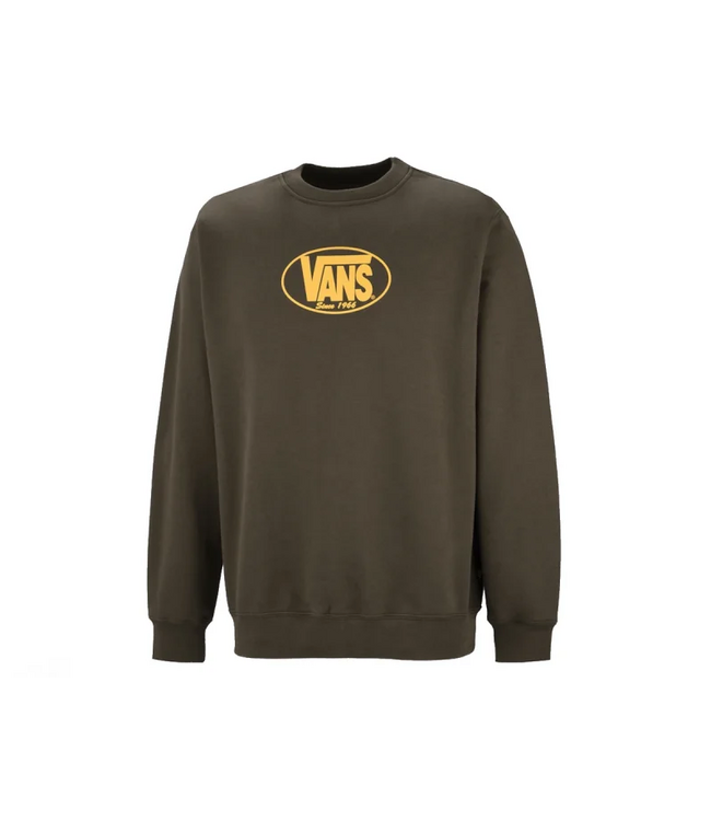 VANS VANS - CLASSIC OVAL CREWNECK (COAL BROWN)