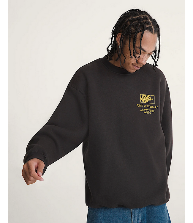 VANS VANS - CIRCLE BONES FORMULA CREWNECK (BLACK)