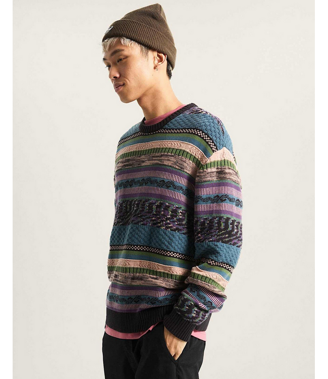 VANS VANS - BOYER CREW SWEATER (BLACK/ STARGAZER)