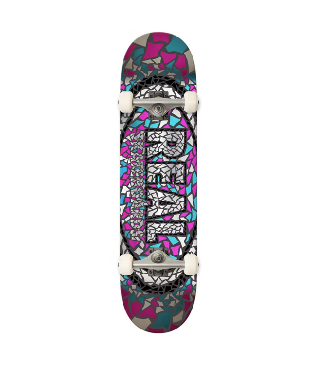 REAL SKATEBOARDS REAL - MOSAIC OVAL FOIL 7.3" COMPLETE