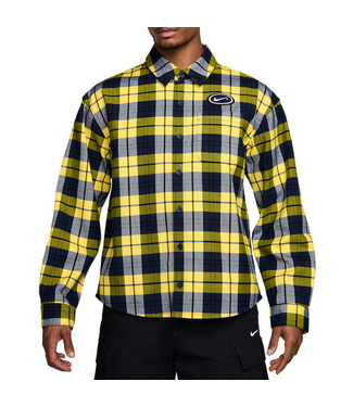 NIKE SB NIKE SB - KOSTON L/S FLANNEL (MIDNIGHT NAVY/ SPEED YELLOW)