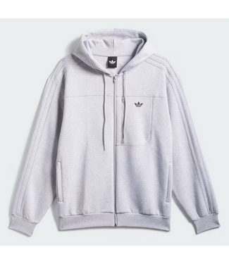 ADIDAS ADIDAS - TECHNICAL FLEECE HOODIE (LIGHT GREY HEATHER)