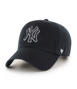 47 BRAND 47 BRAND - MLB BLACK/WHITE '47 CLEAN UP YANKEES 47 BRAND 47 BRAND - MLB BLACK/WHITE '47 CLEAN UP YANKEES