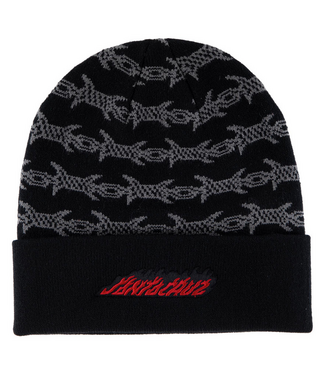 SANTA CRUZ SANTA CRUZ - WIRED FLAME DOT BEANIE (BLACK)