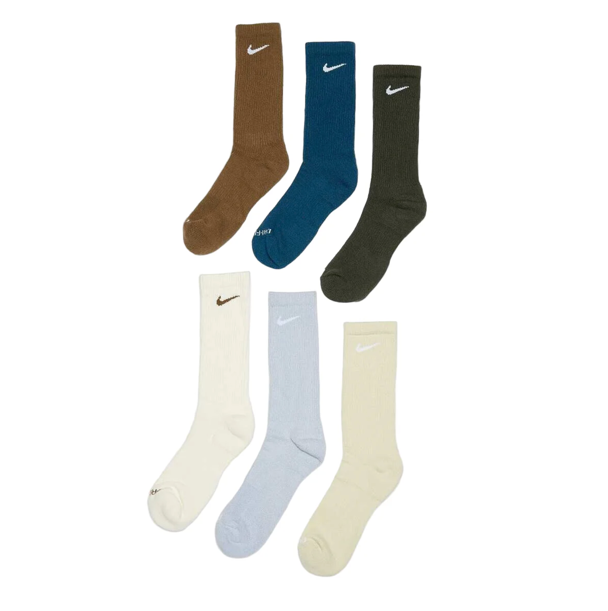 NIKE SB NIKE SB EVERYDAY PLUS CUSH CREW SOCKS PACK (MULTI
