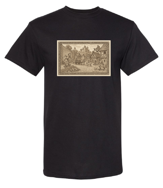 ROOKERY ROOKERY - MEDIEVAL HEAVY TEE (BLACK)