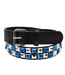 LOOSEY LOOSEY - CEINTURE BLEU DAMIER AVEC STUD