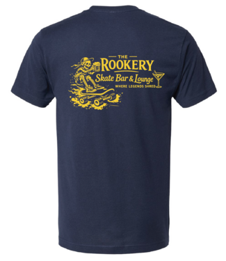 ROOKERY ROOKERY - T-SHIRT SK8 LOUNGE (BLEU MARINE)