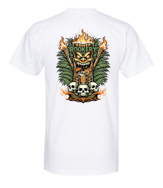 ROOKERY ROOKERY - T-SHIRT TIKI SKULL (BLANC)