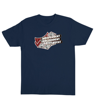 INDEPENDENT INDEPENDENT - STICKER PILE TEE (NAVY)