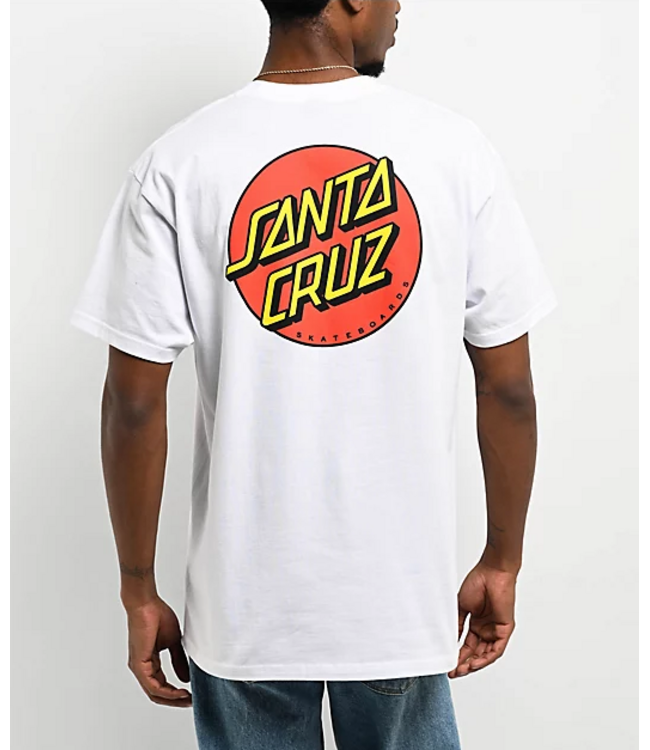 SANTA CRUZ SANTA CRUZ - CLASSIC DOT TEE (WHITE)