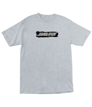 SANTA CRUZ SANTA CRUZ - CUT STRIP FRONT TEE (SPORT GREY)