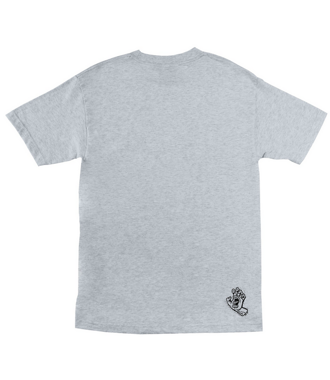 SANTA CRUZ SANTA CRUZ - CUT STRIP FRONT TEE (SPORT GREY)