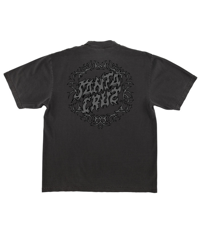 SANTA CRUZ SANTA CRUZ - RAZOR DOT CENTER HEAVYWEIGHT TEE (SHADOW)