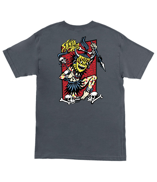 SANTA CRUZ SANTA CRUZ - SALBA VOODOO FRAME TEE (CHARCOAL)