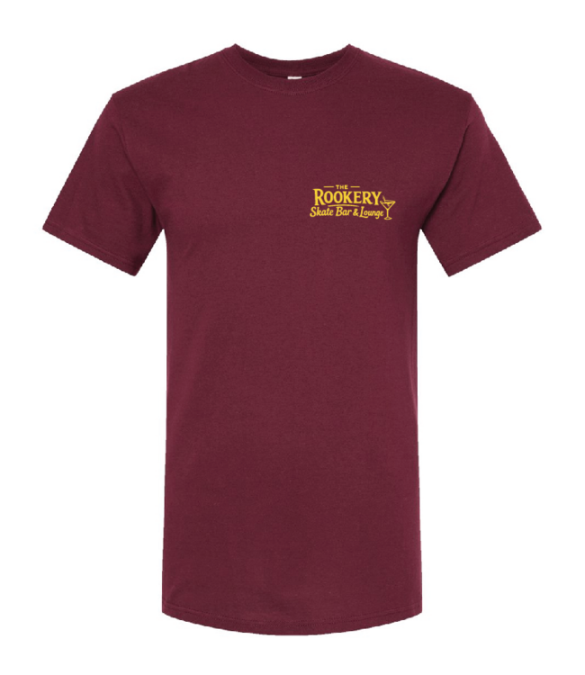 ROOKERY ROOKERY - SK8 LOUNGE TEE (MAROON)