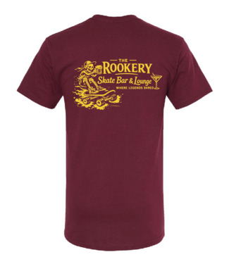ROOKERY ROOKERY - SK8 LOUNGE TEE (MAROON)