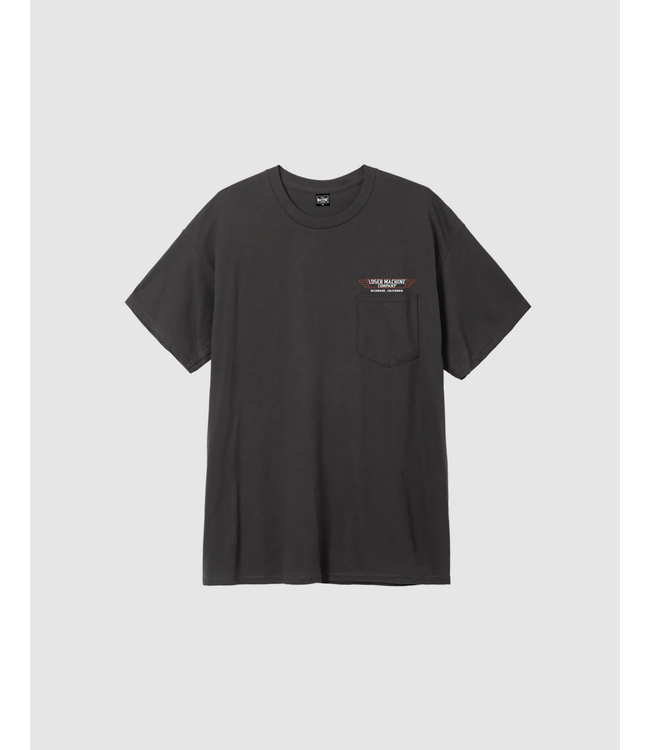 LOSER MACHINE LOSER MACHINE - FLY WHEEL POCKET TEE (BLACK)