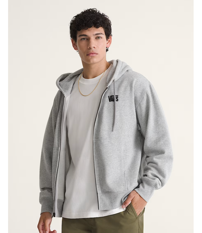 VANS VANS - STRETCH LOGO ZIP HOODIE (CEMENT HEATHER)