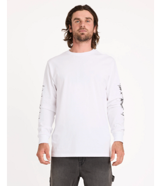VOLCOM VOLCOM - DIE BY THE STONE MANCHES LONGUES (BLANC)