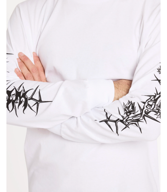 VOLCOM VOLCOM - DIE BY THE STONE MANCHES LONGUES (BLANC)