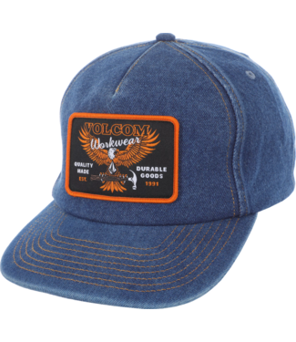 VOLCOM VOLCOM - HAMMERED WORK CASQUETTE SNAPBACK (DUST BOWL INDIGO)