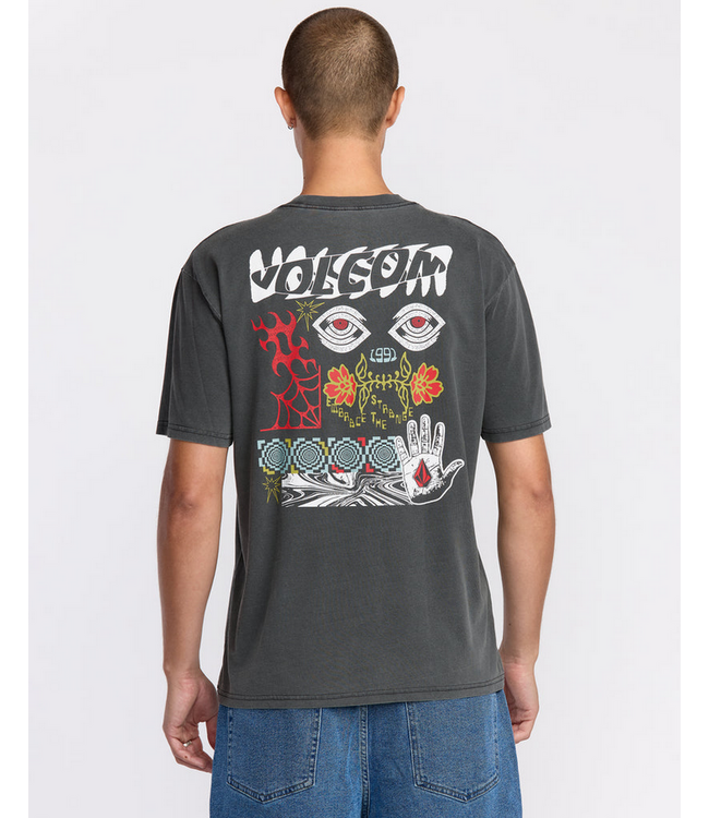 VOLCOM VOLCOM - BRAIN MIX TEE (STEALTH)