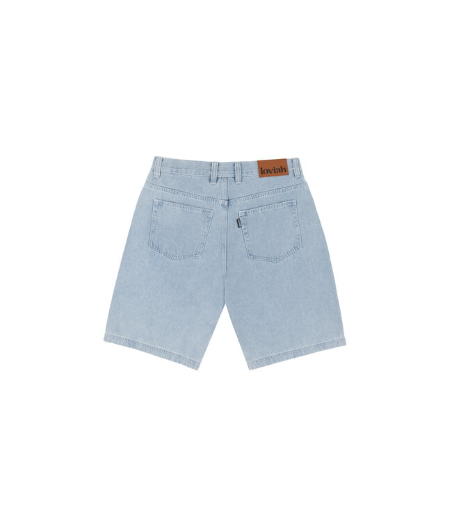 LOVIAH LOVIAH - JHORTS DENIM SHORT (WHITE BLUE WASH)