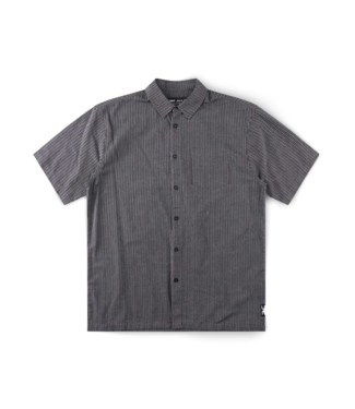 FORMER FORMER - REYNOLDS STRIPE SHIRT (WORN BLACK)