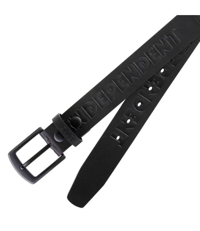 INDEPENDENT INDEPENDENT - BAR LOGO LEATHER BELT (BLACK)