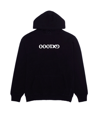GX1000 GX1000 - SWEAT À CAPUCHE À L'ENVERS AVEC LOGO OG (NOIR)