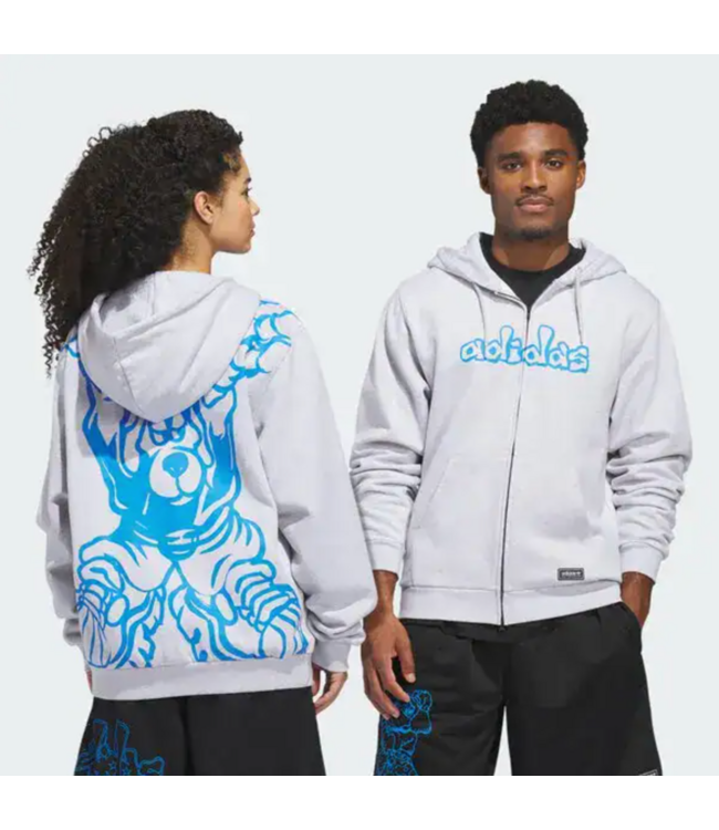 ADIDAS ADIDAS - KOGANCULT DRAGON SWEAT À CAPUCHE ZIP (GRIS PALE)