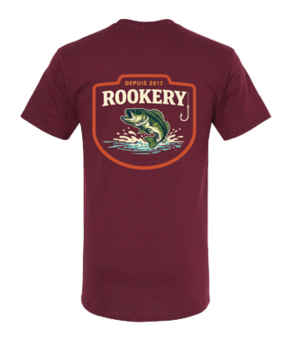 ROOKERY ROOKERY - FISH 3 PRM TEE (BURGUNDY)