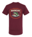 ROOKERY ROOKERY - FISH 3 PRM TEE (BURGUNDY)